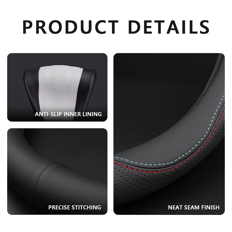 Nappa Leather Steering Wheel Cover For KIA