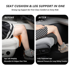 Nappa Leather Front Seat Leg Support Cushion
