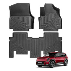 3D All-Weather TPE Floor Mats For Kia EV9 (2023–2026)