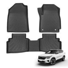3D All-Weather TPE Floor Mats For Kia Seltos (2019–2026)