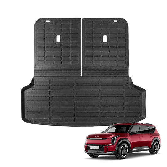 TPE Full Boot & Seat Back Protection Mat For Kia EV9 (2023–2026)