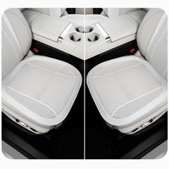 Nappa Leather Car Seat Cushion & Backrest Set