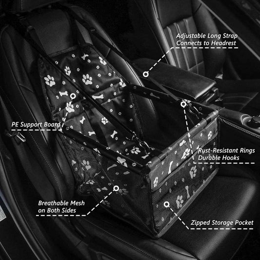 Foldable Pet Car Seat & Travel Bed