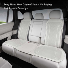 Nappa Leather Car Seat Cushion & Backrest Set