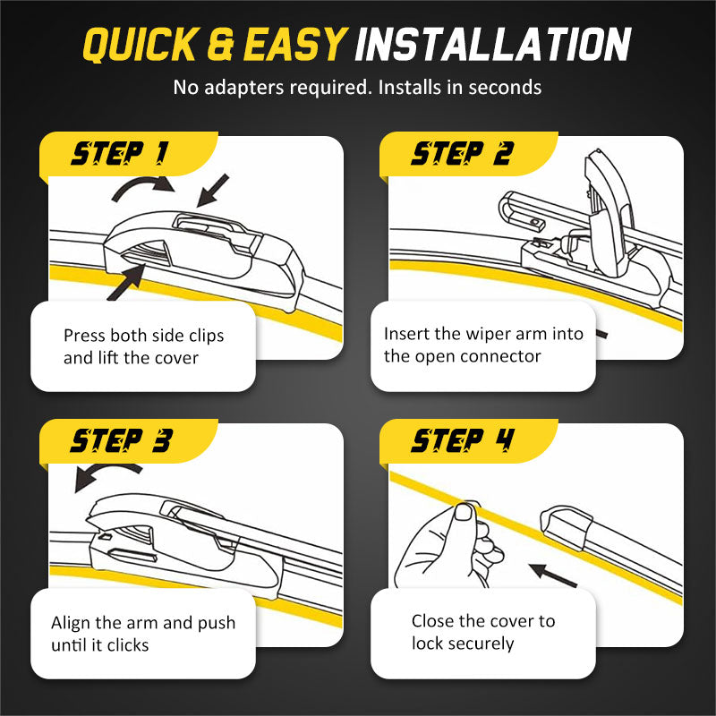 Front Wiper Blades For Kia Stonic (2020–2026)