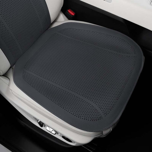 Nappa Leather Car Seat Cushion & Backrest Set