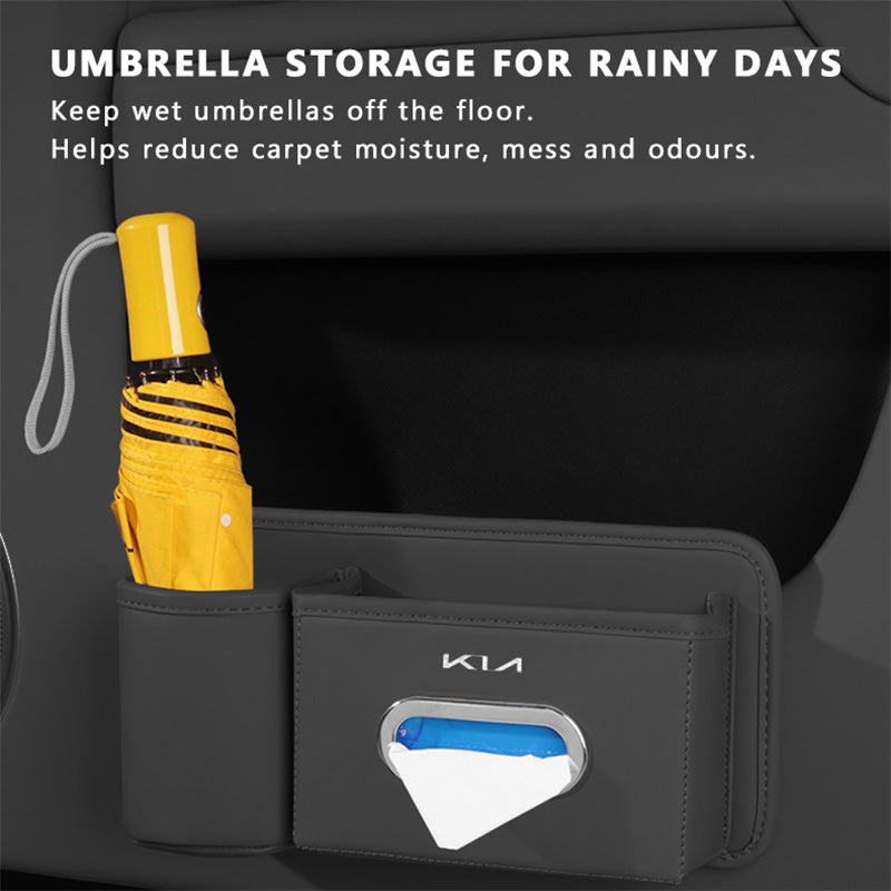 Multifunctional Cup Holder Tissue Box Organizer For KIA