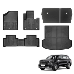 Bundle: TPE  Floor Mats and Liners For Kia Sorento (2021-2026)