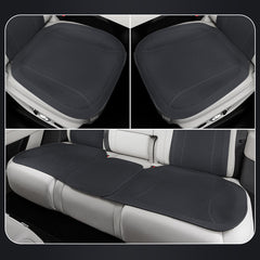 Nappa Leather Car Seat Cushion & Backrest Set