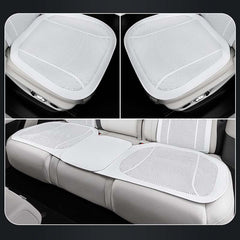 Nappa Leather Car Seat Cushion & Backrest Set