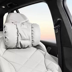 Nappa Leather Padded Neck & Lumbar Support Pillow