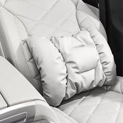Nappa Leather Padded Neck & Lumbar Support Pillow