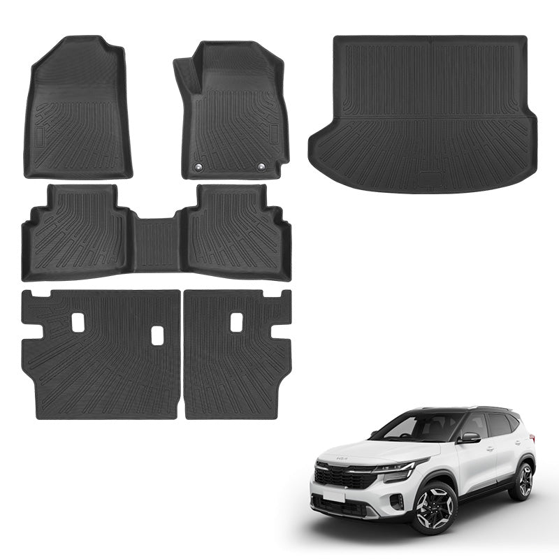 Bundle: TPE Floor Mats and Liners For Kia Seltos (2022–2026)