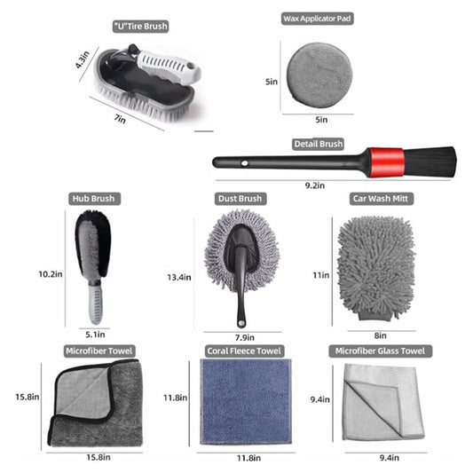 Professional-Grade Car Cleaning & Detailing Kit