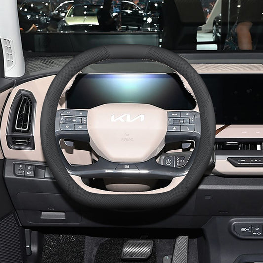 Nappa Leather Steering Wheel Cover For KIA