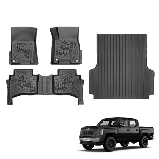 Bundle: Floor Mats and Liners For Kia Tasman For Models Without Tub Liner(2025–2026)